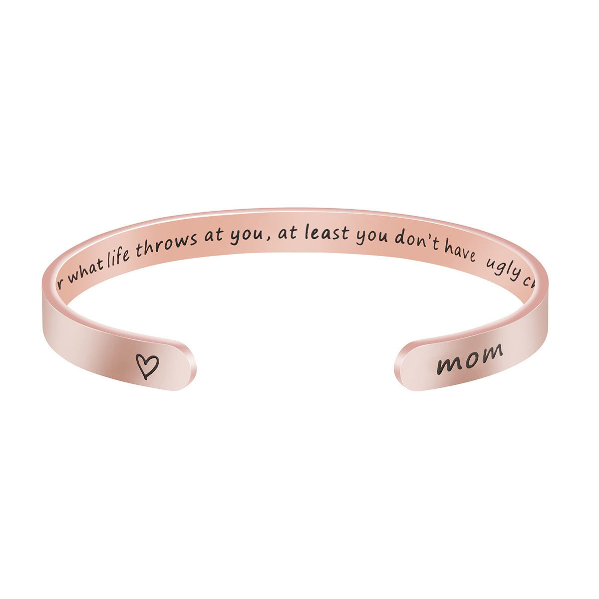 Pulsera de acero inoxidable de moda para mujer con acabado chapado, regalo ideal de Navidad, cumpleaños, Acción de Gracias para mamá