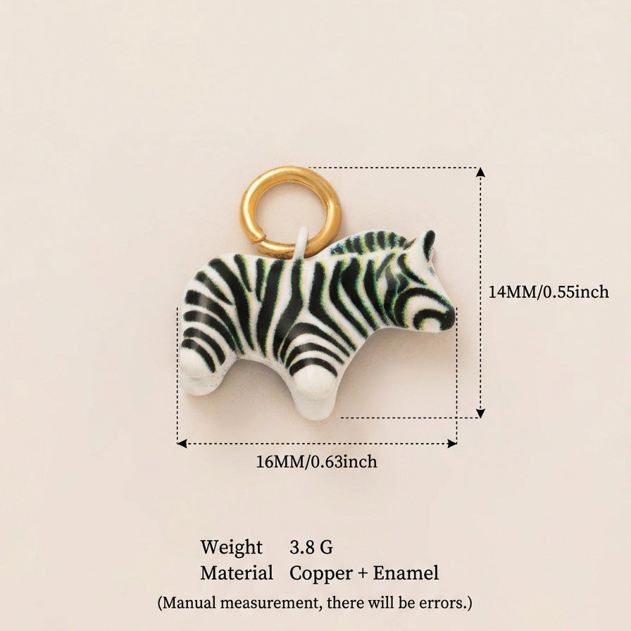 Luxury Casual 18K Gold Plated Animal Shape Brass Pendant Stainless Steel Necklace for Unisex