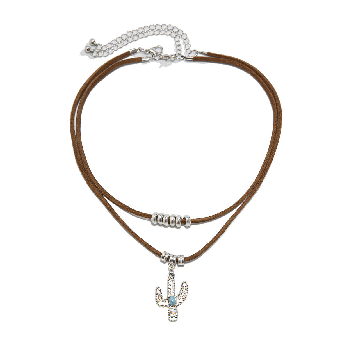 Collar con colgante de aleación irregular en forma de corazón estilo punk con acabado chapado para mujer