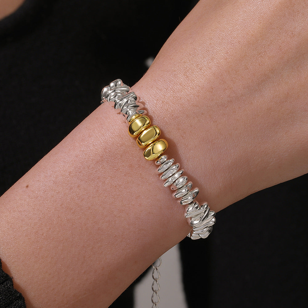 Minimalist Geometric Round Hematite Handmade Bracelet Unisex