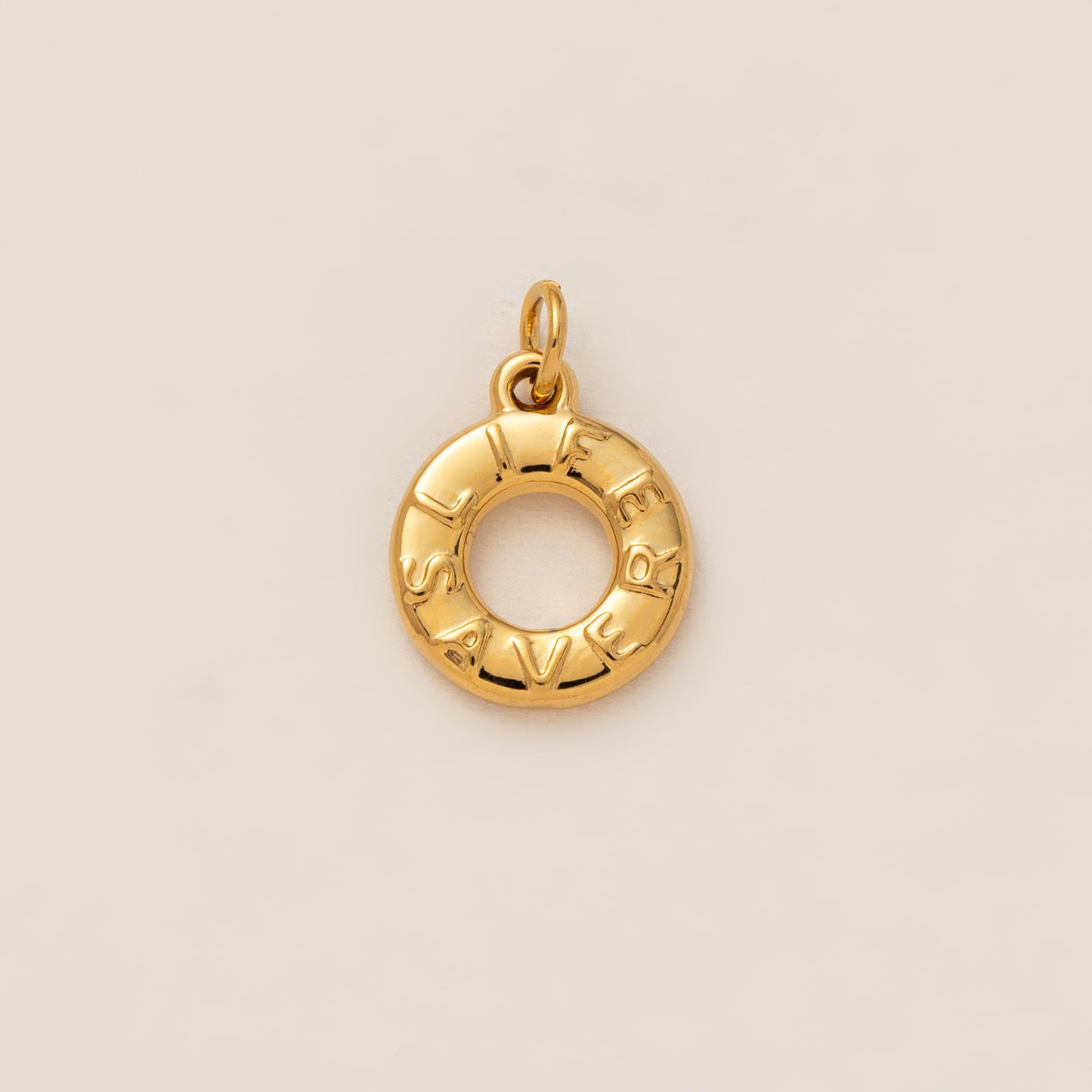 Vintage 18K Gold Plated Stainless Steel Pendant Charm Bar for Women