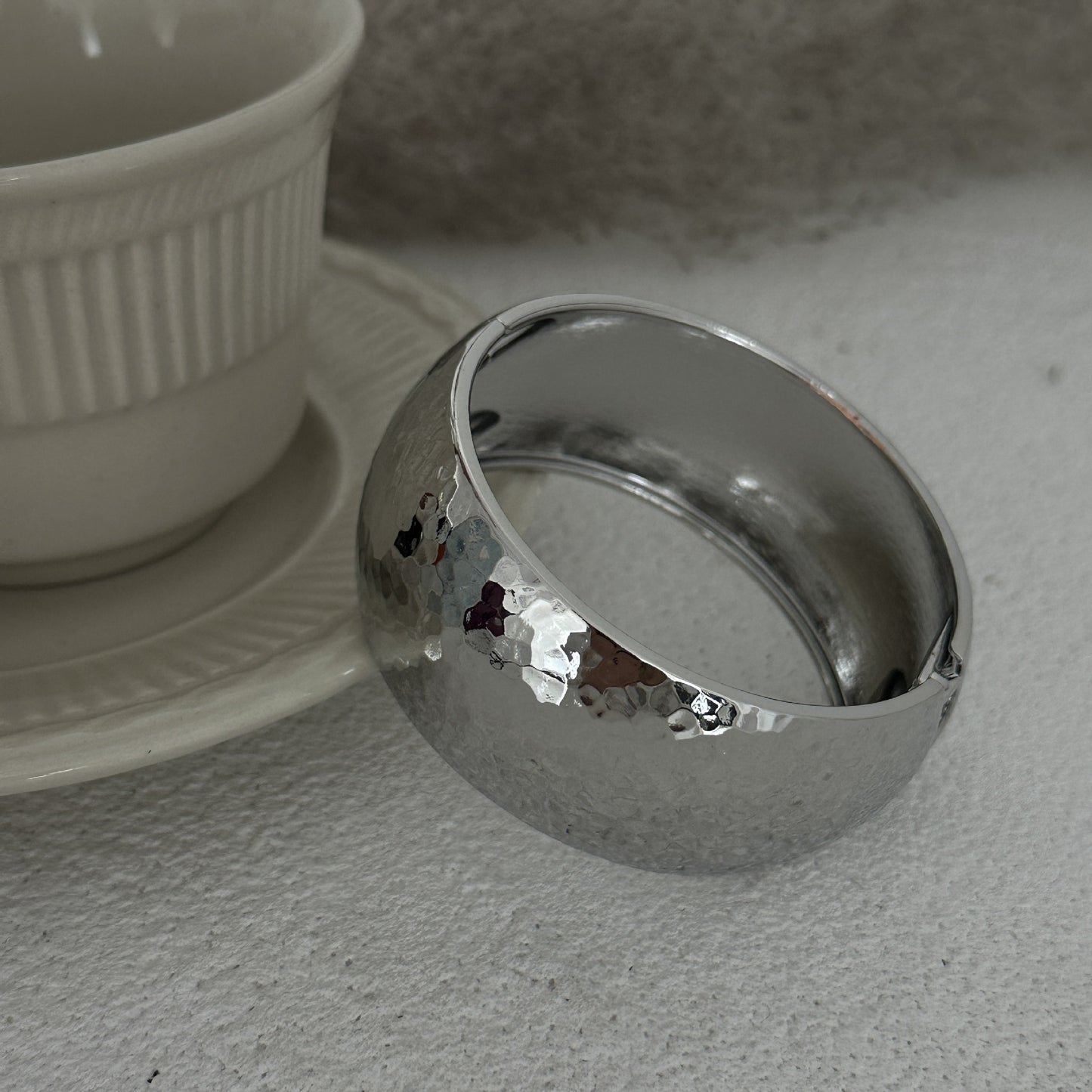 Hip-hop Men's Geometric Round Oval Plated Alloy Cuff Bracelet