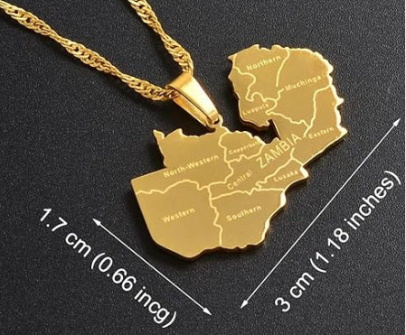 Minimalist Map City Pendant Necklace for Unisex in Stainless Steel with Titanium Steel Charm and Electroplated Finish