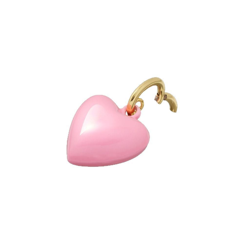 Ciondolo Fai da Te Cuore Olio Rosso a Goccia in Acciaio Inox