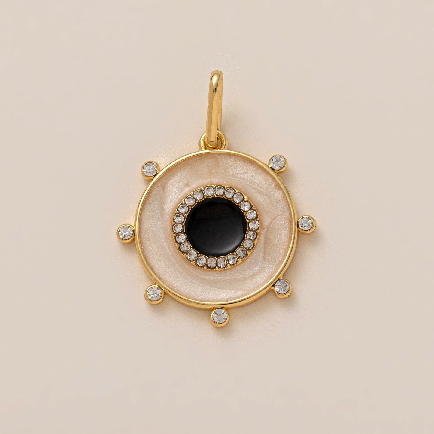 Vintage Heart Round Drip Oil Titanium Steel Necklace for Women