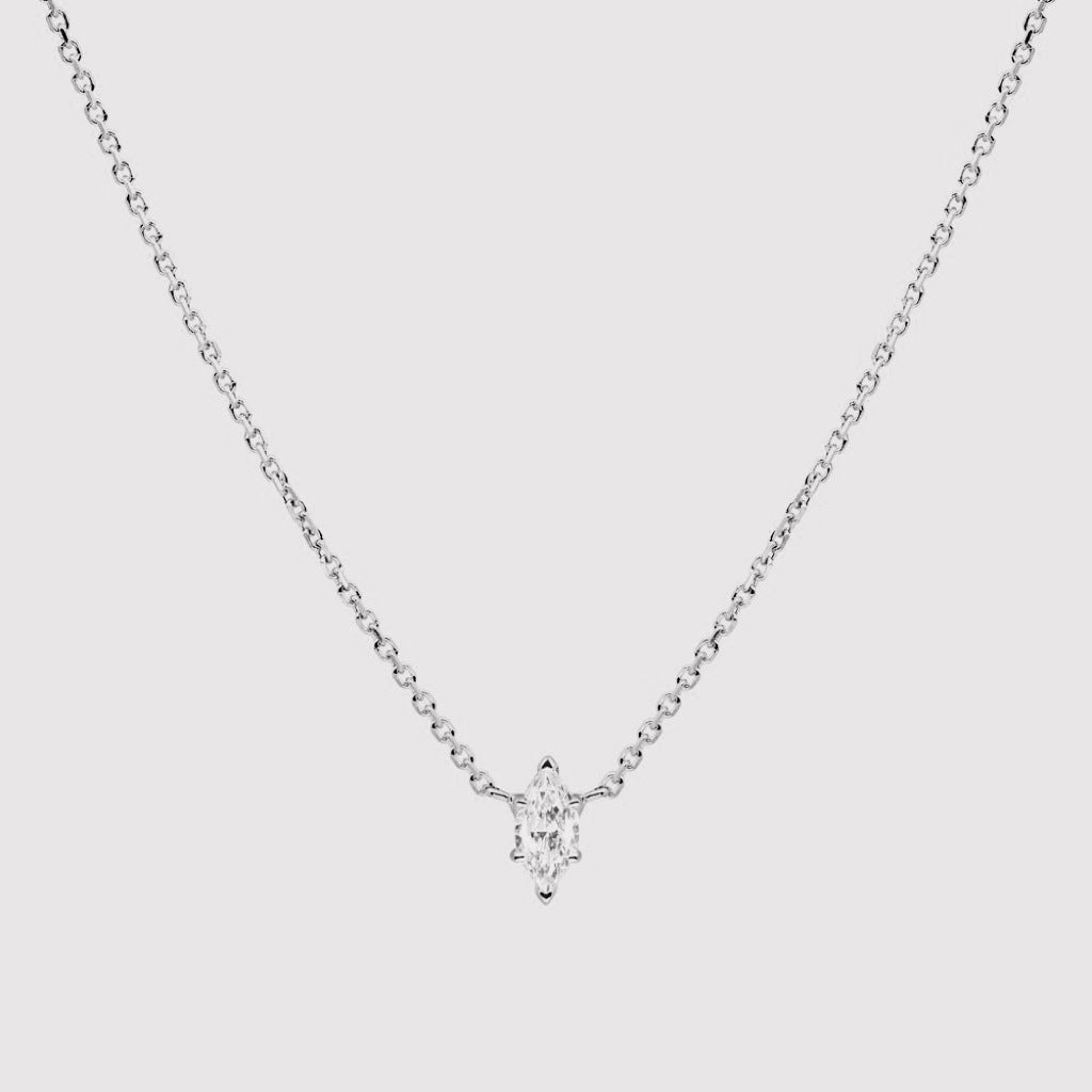 Minimalist Oval Geometric Pendant Necklace in Copper with Rhinestone Inlay and Gold Plating for Women