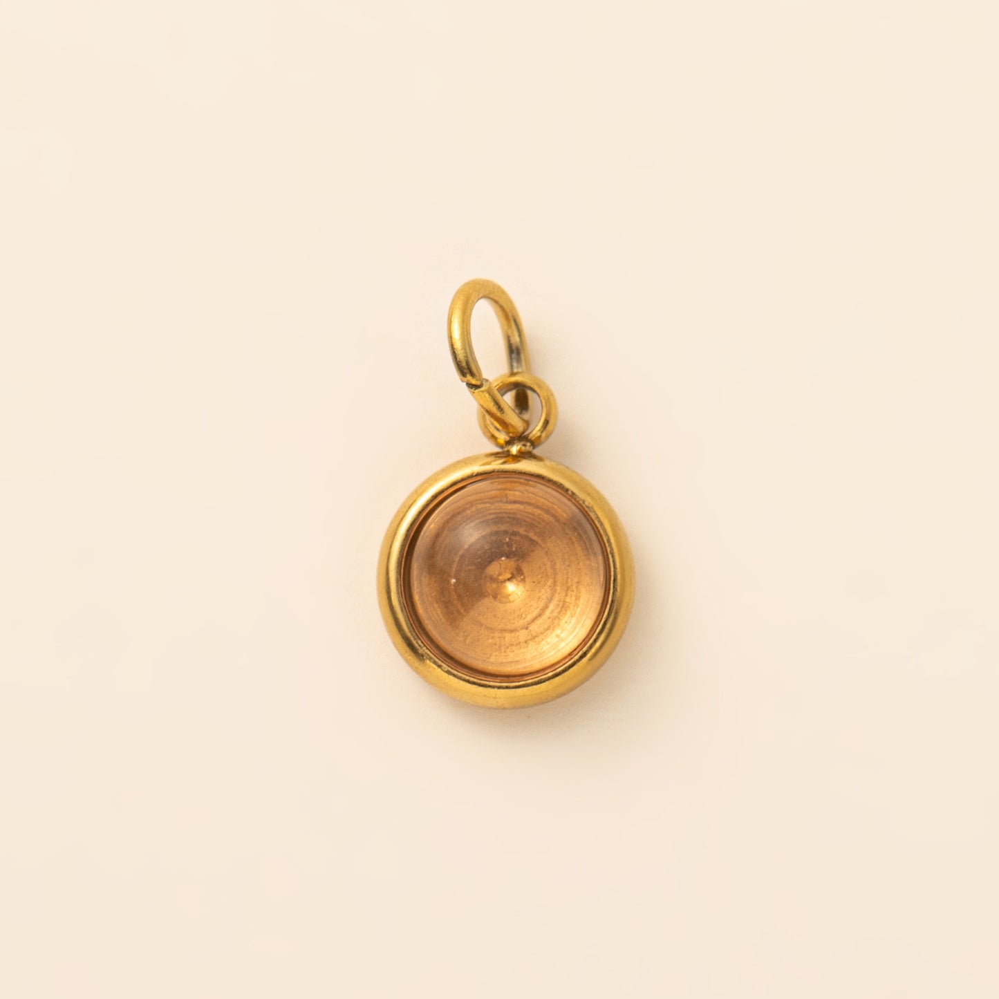 18K Gold Plated Stainless Steel Teardrop Star Cubic Zirconia Pendant Necklace for Unisex