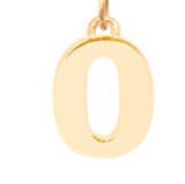 Minimalist Letter Shape Stainless Steel Necklace with Enamel Finish and 18K Gold Plating