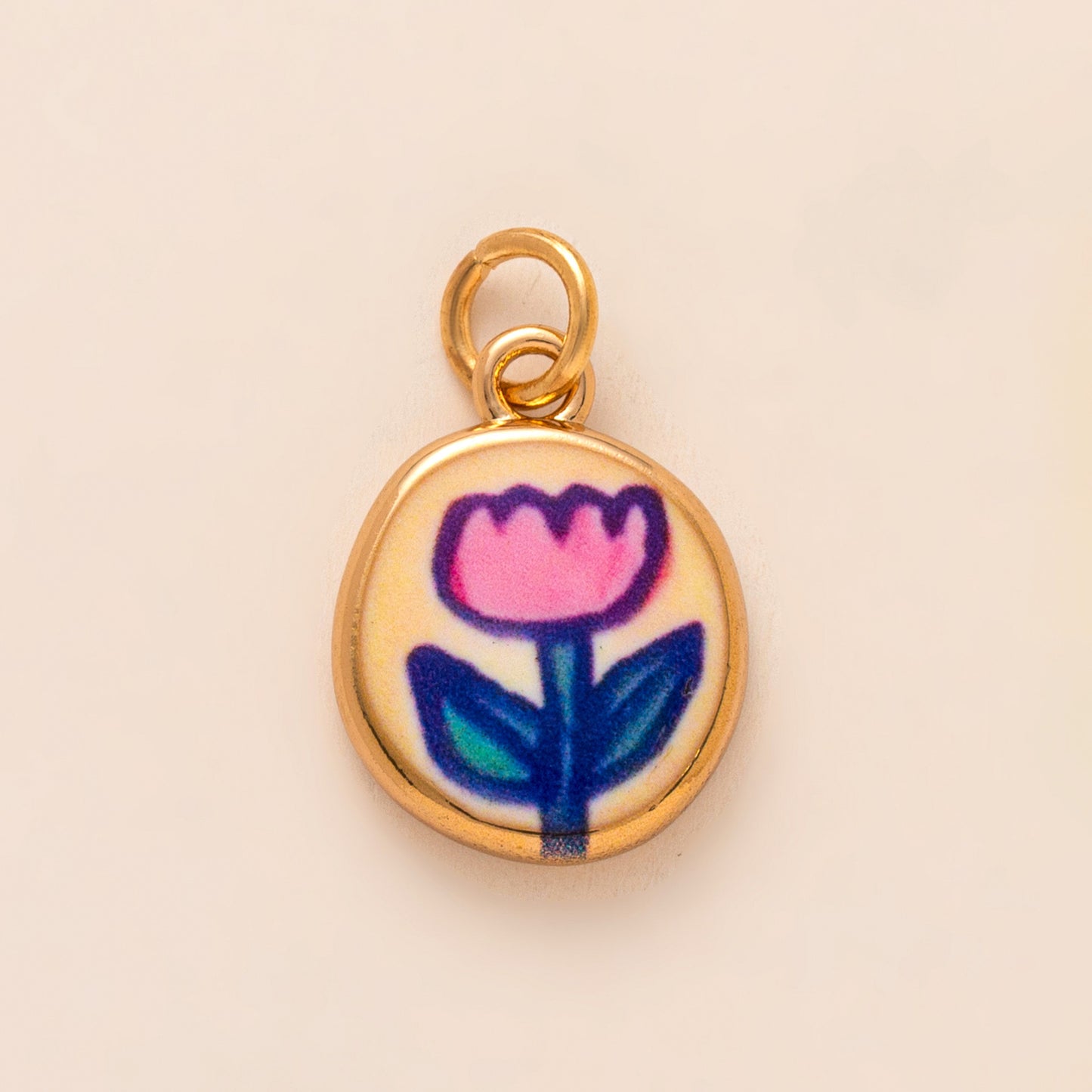 Vintage Plated Brass Snail Animal Charm Bar