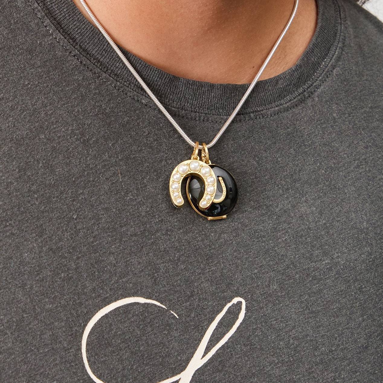 Sporty Elegant Gold Plated Stainless Steel Heart Geometric Pendant DIY Charm Bar Necklace for Women