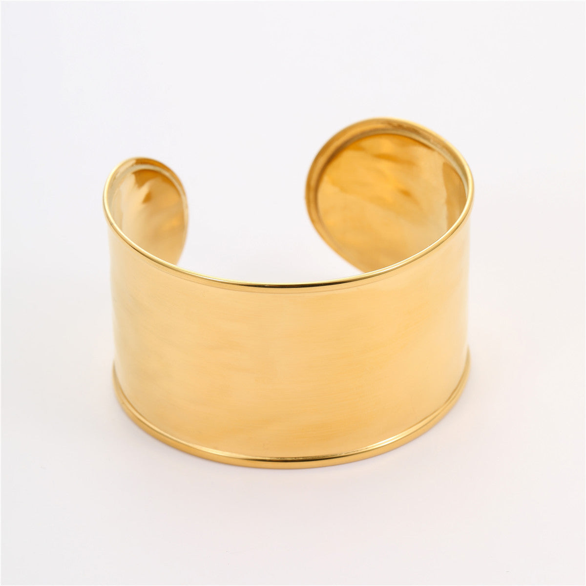 Bracciale da donna in acciaio di titanio con intarsi in strass, alla moda e geometrico