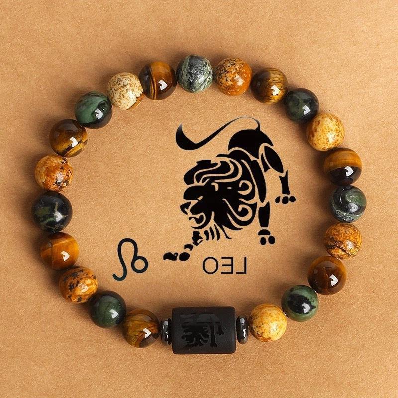 Casual Geometric Natural Stone Beaded Bracelet Crystal Handmade Unisex Jewelry