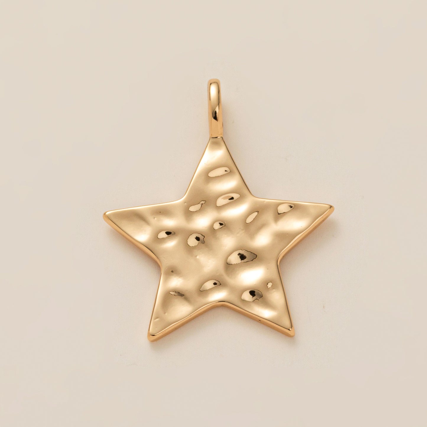 Elegant Gold Plated Brass Heart Moon Star Charm Bar Necklace for Women