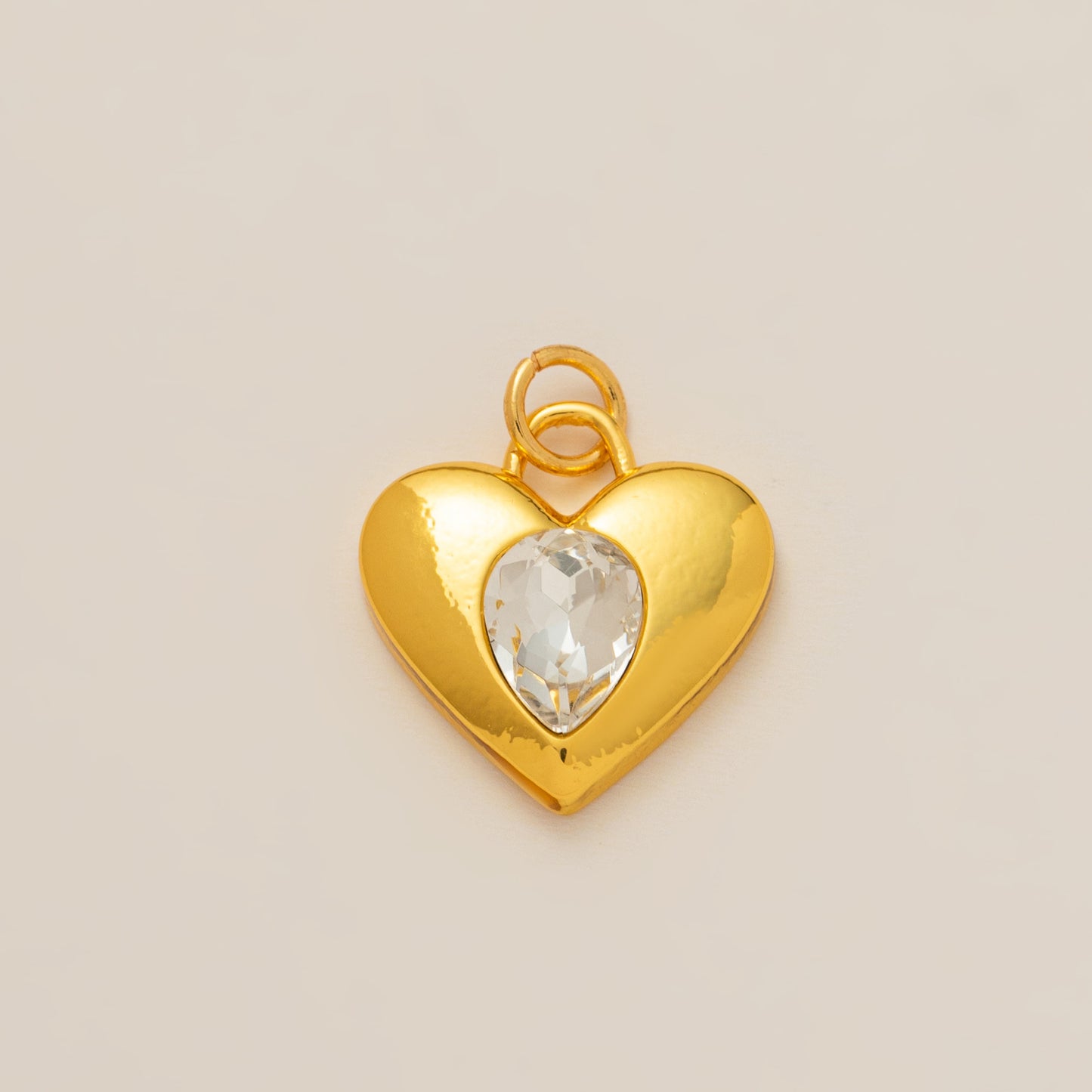 Bohemian Vintage Heart Geometric Brass Plated Pendant Necklace for Women DIY Charm Bar