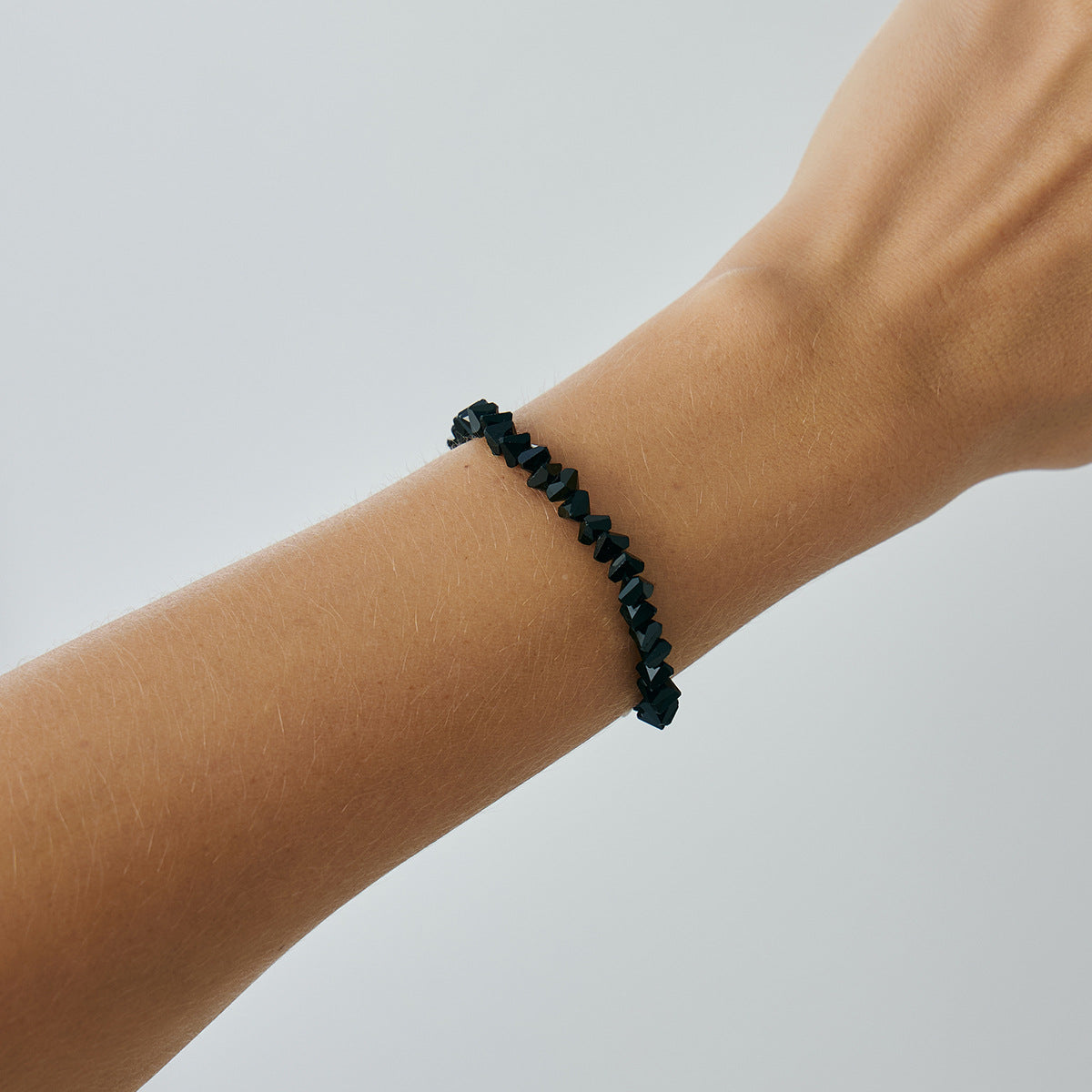 Collar Gargantilla de Cristal Geométrico Irregular Minimalista Vintage para Mujer con Acabado Artesanal