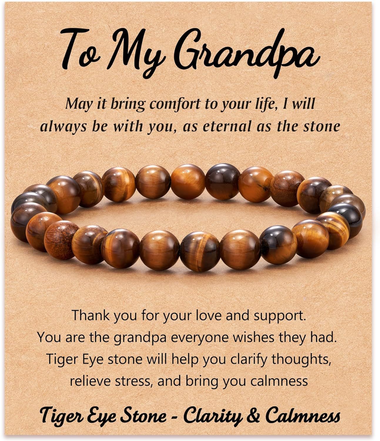 Men's Geometric Round Agate Beaded Bracelet
