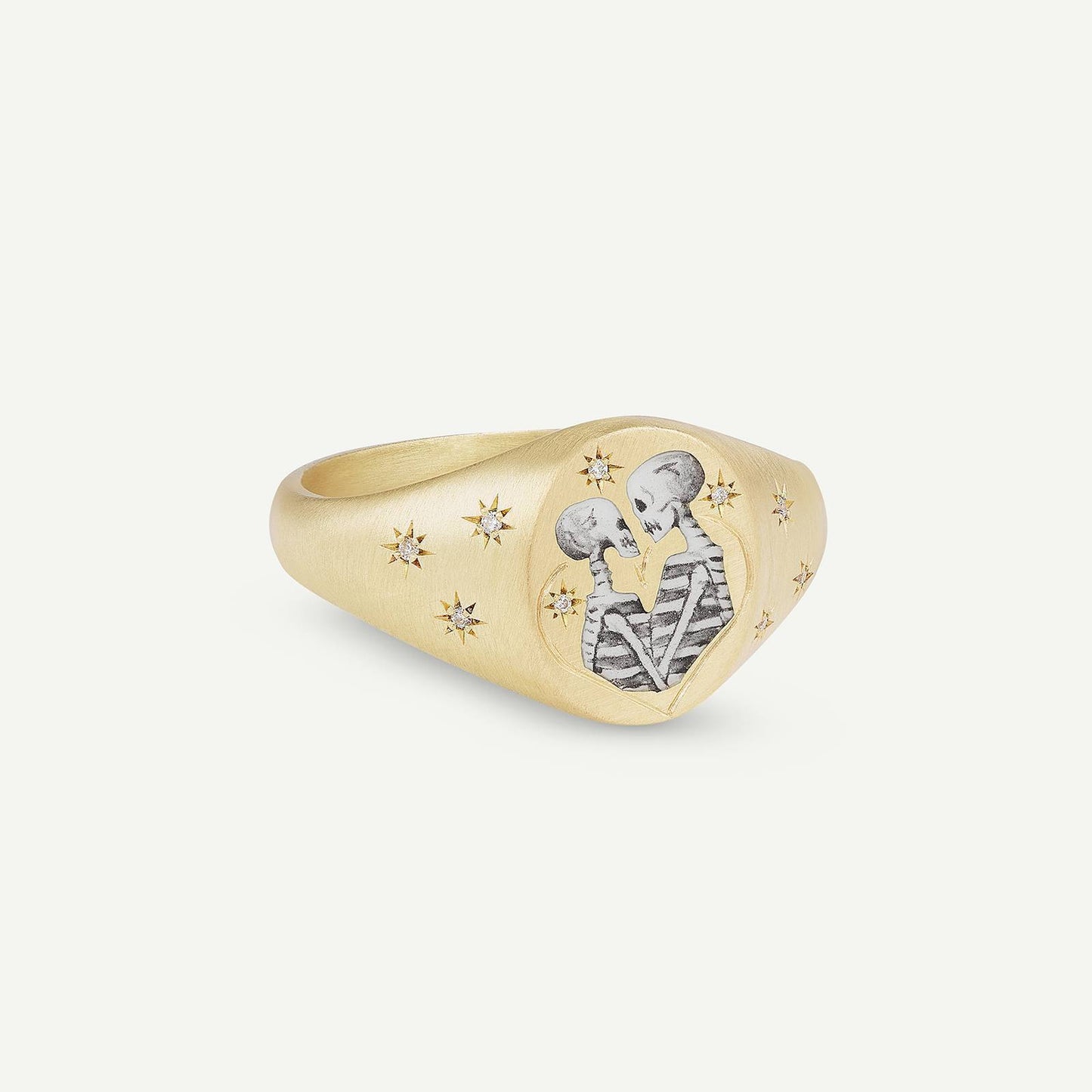 Fashion Heart Animal Stainless Steel PVD Ring