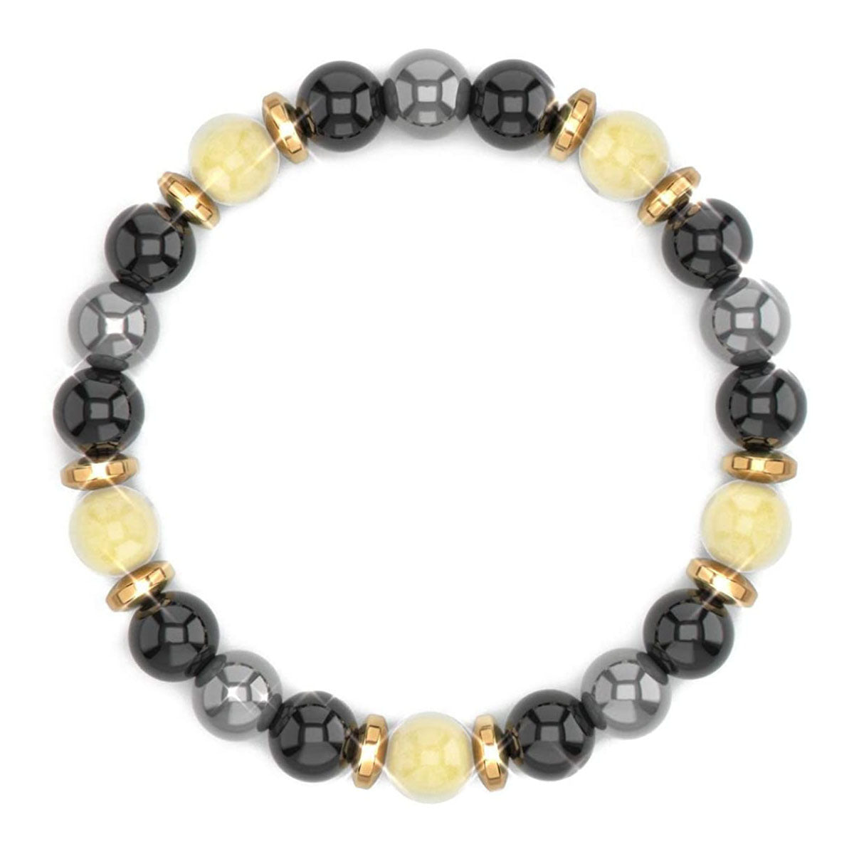 Geometric Floral Cubic Zirconia Elastic Bracelet Unisex