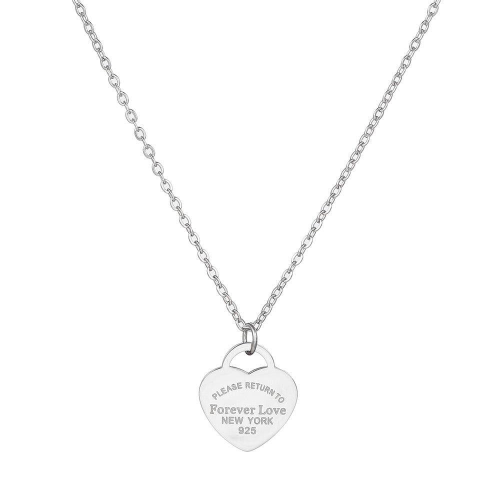 Geometric Gold Plated Stainless Steel Pendant Necklace with Snake Chain for Women