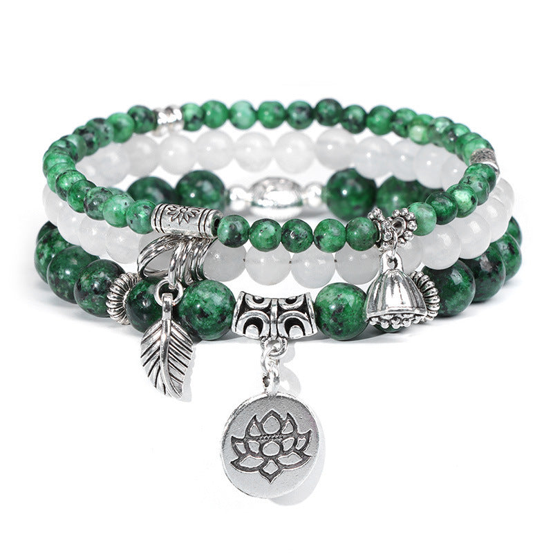 Bohemian Sweet Floral Agate Bracelet Unisex