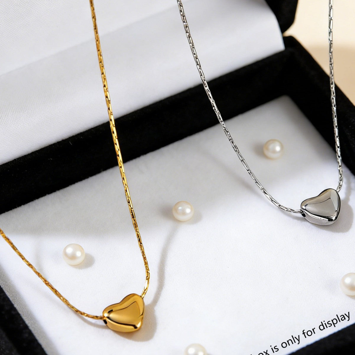 Collana da donna in acciaio inossidabile PVD a forma di cuore