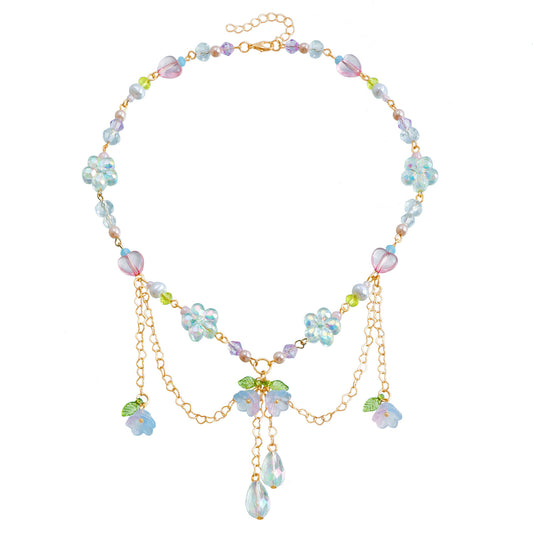 Collana choker in lega a forma di cuore stile Y2K da donna con strass e finitura placcata