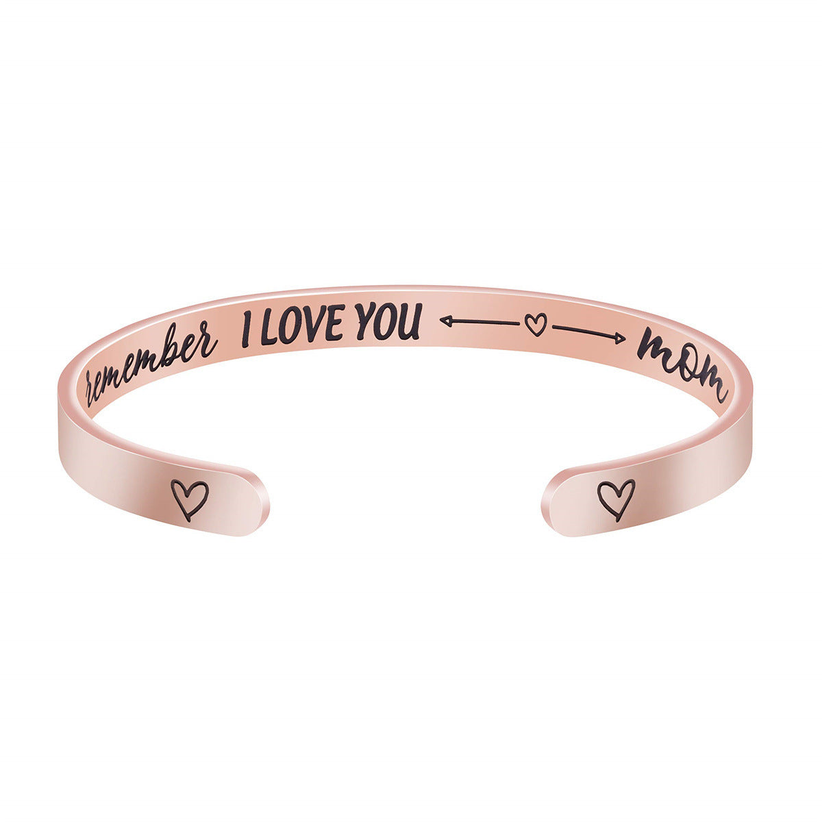 Pulsera de acero inoxidable de moda para mujer con acabado chapado, regalo ideal de Navidad, cumpleaños, Acción de Gracias para mamá