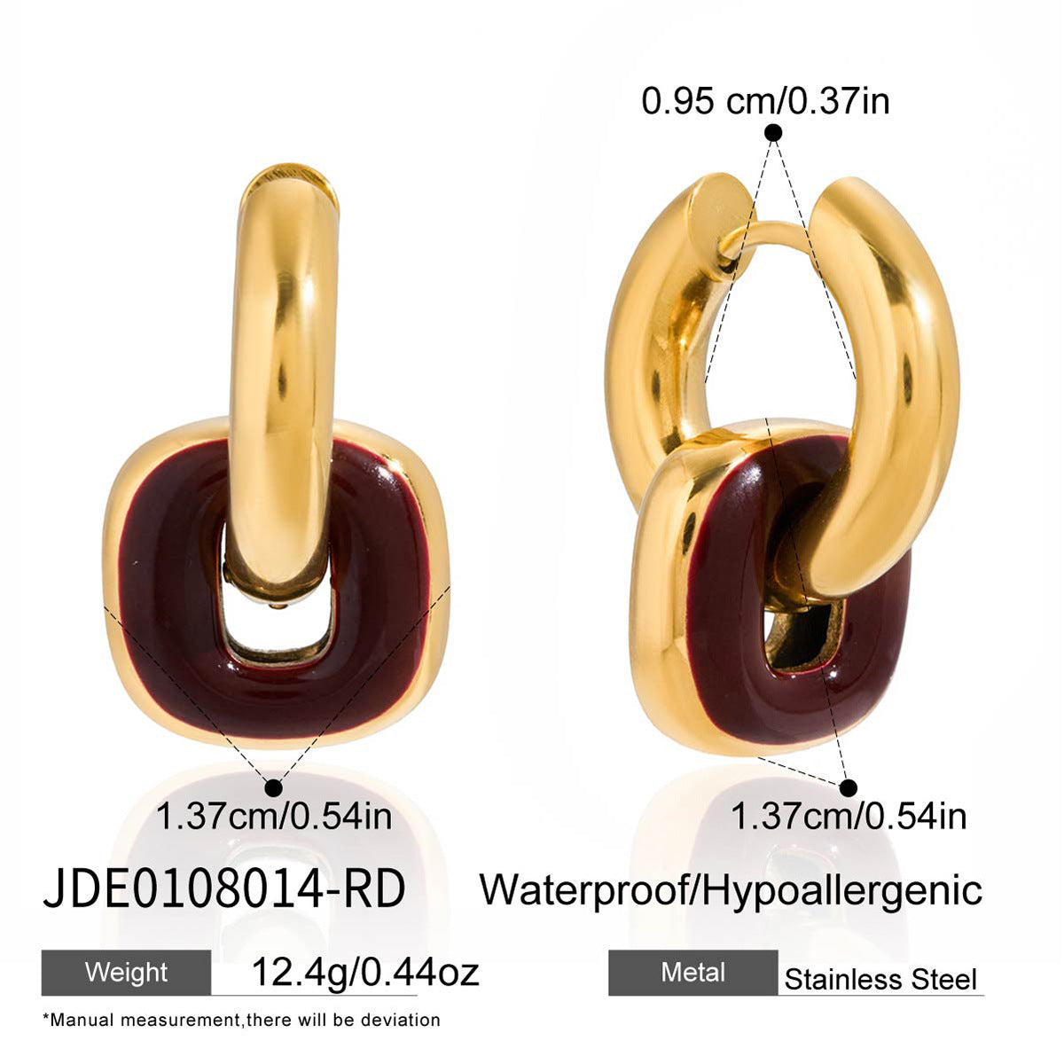 Elegante set de collar con colgante de herradura de acero titanio y detalles de diamantes de imitación, pendientes y pulsera de acero inoxidable galvanizado para mujer