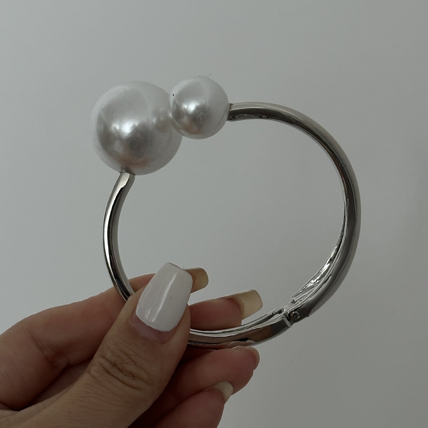 Fashion Geometric Teardrop Polished Plated Alloy Cuff Bracelet