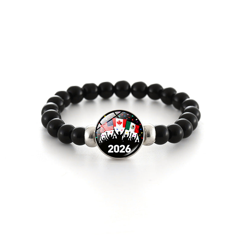 Bracciale in Perline di Cristallo Geometrico Unisex