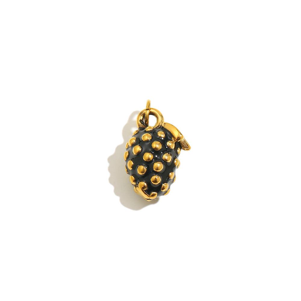 18K Gold Plated Drip Oil Animal Shape Stainless Steel Charm Bar