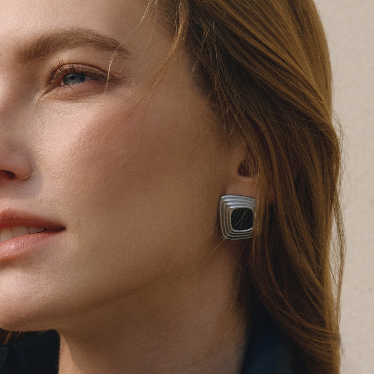 Orecchini da donna in acciaio inossidabile con goccia geometrica a olio, lusso minimalista