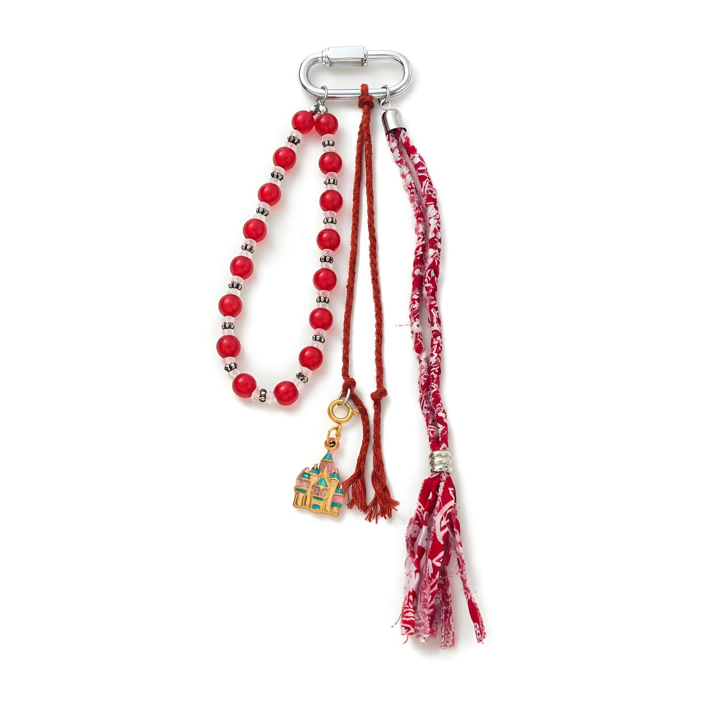 Casual Striped Floral Printed Brass Charm Bar for Women