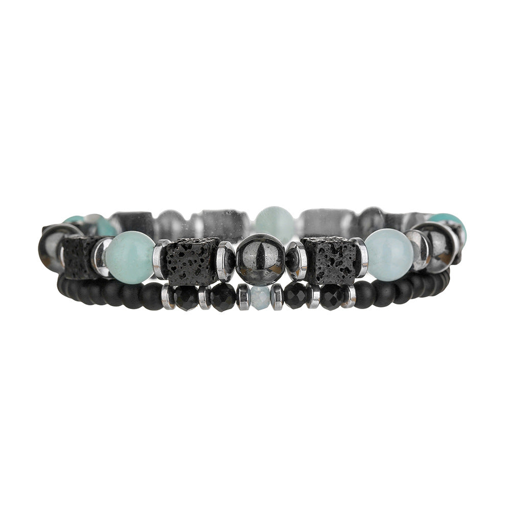 Vintage Ethnic Handmade Geometric Agate Bracelet