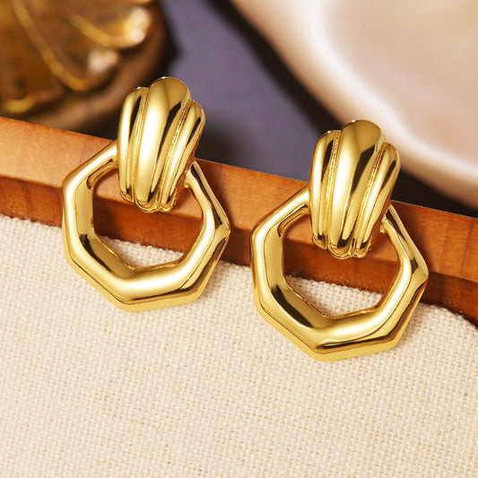 Pendientes de Acero Inoxidable Geométricos, Minimalistas y Elegantes para Mujer