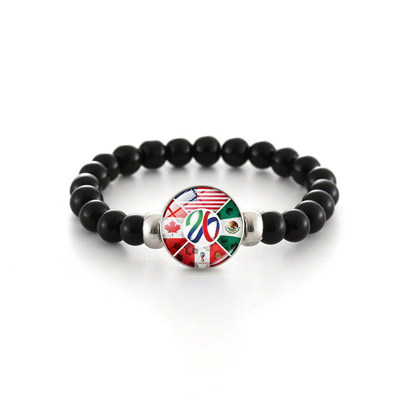 Bracciale in Perline di Cristallo Geometrico Unisex