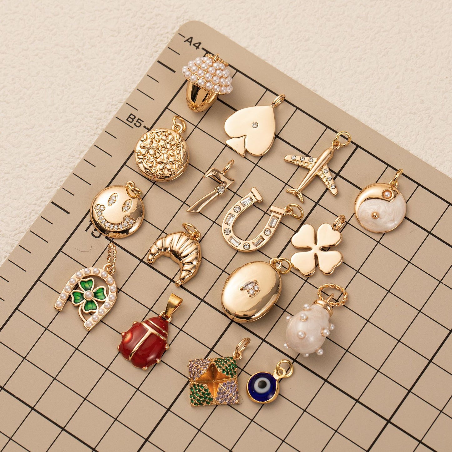 Collana con ciondolo a barra geometrica quadrata rotonda fai da te in ottone placcato oro 18 carati, stile minimalista