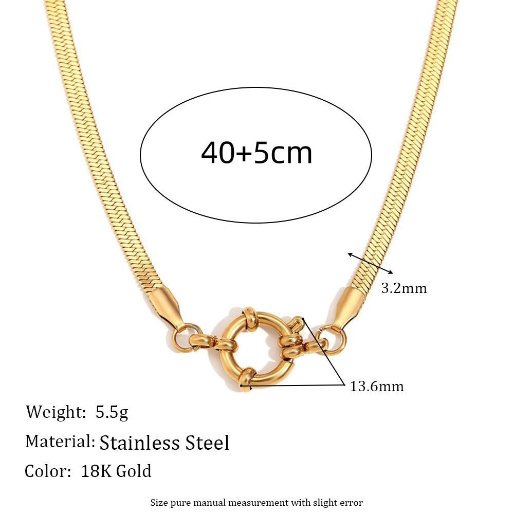 Luxury Casual 18K Gold Plated PVD Stainless Steel Animal Pendant