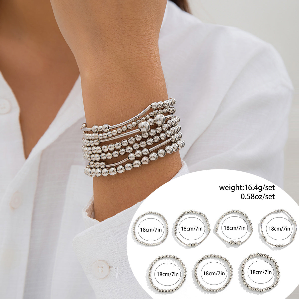 Bracciale da donna in lega con ciondolo a cuore minimalista, finitura placcata e dettaglio a catena