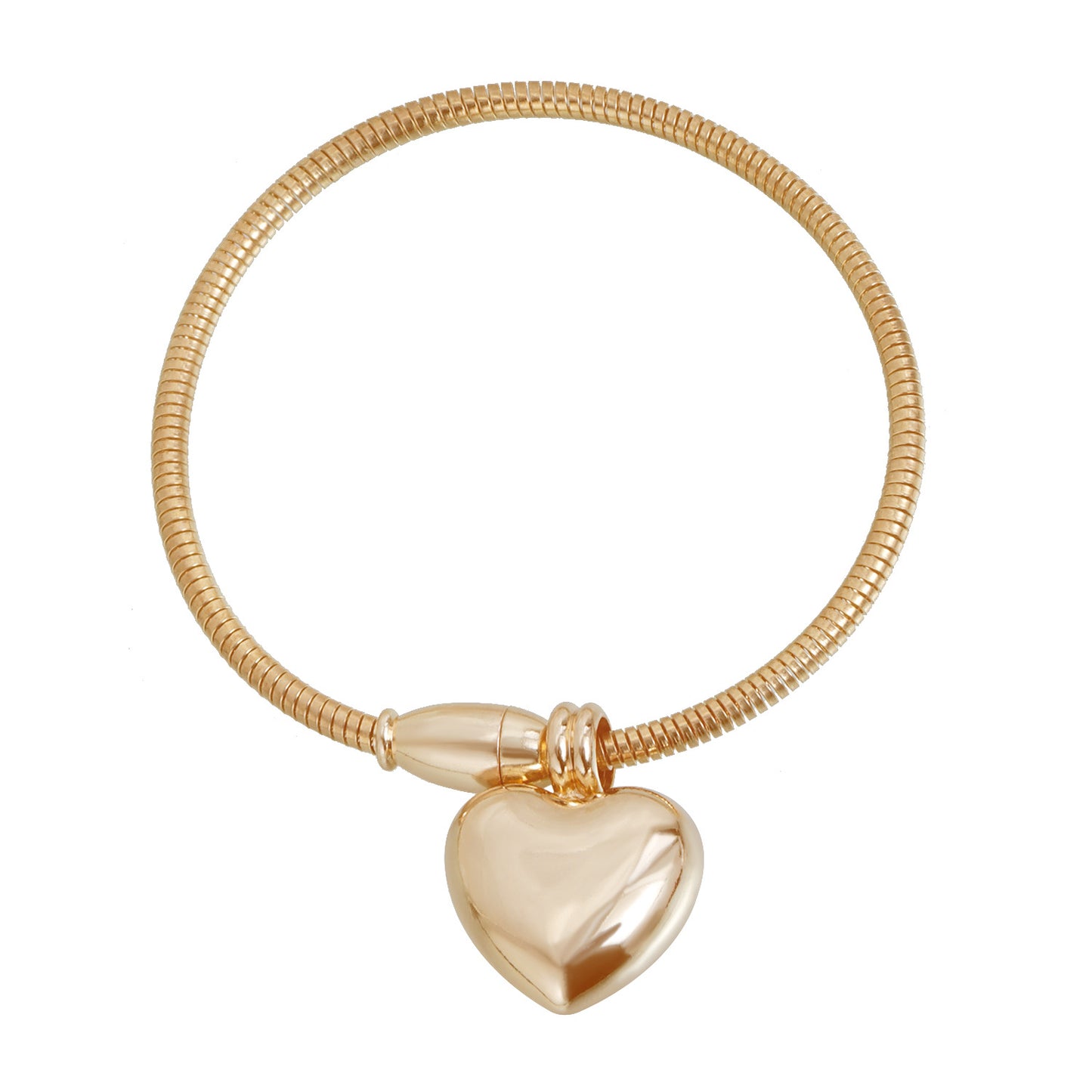 Vintage Minimalist Heart Geometric Iron Plated Snake Chain Necklace Set