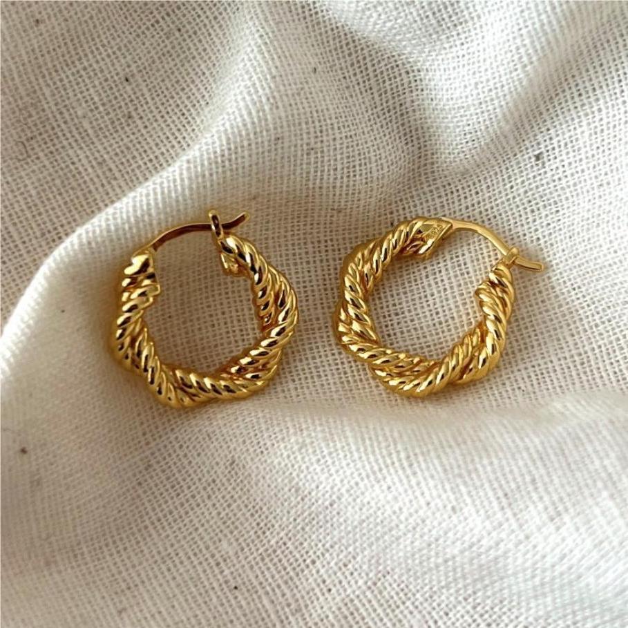 Minimalist Sweet 925 Sterling Silver Geometric Letter Number Plated Earrings