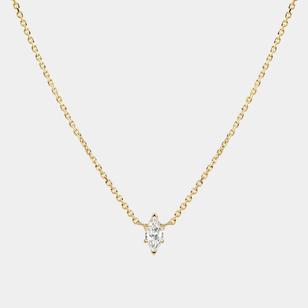 Minimalist Oval Geometric Pendant Necklace in Copper with Rhinestone Inlay and Gold Plating for Women