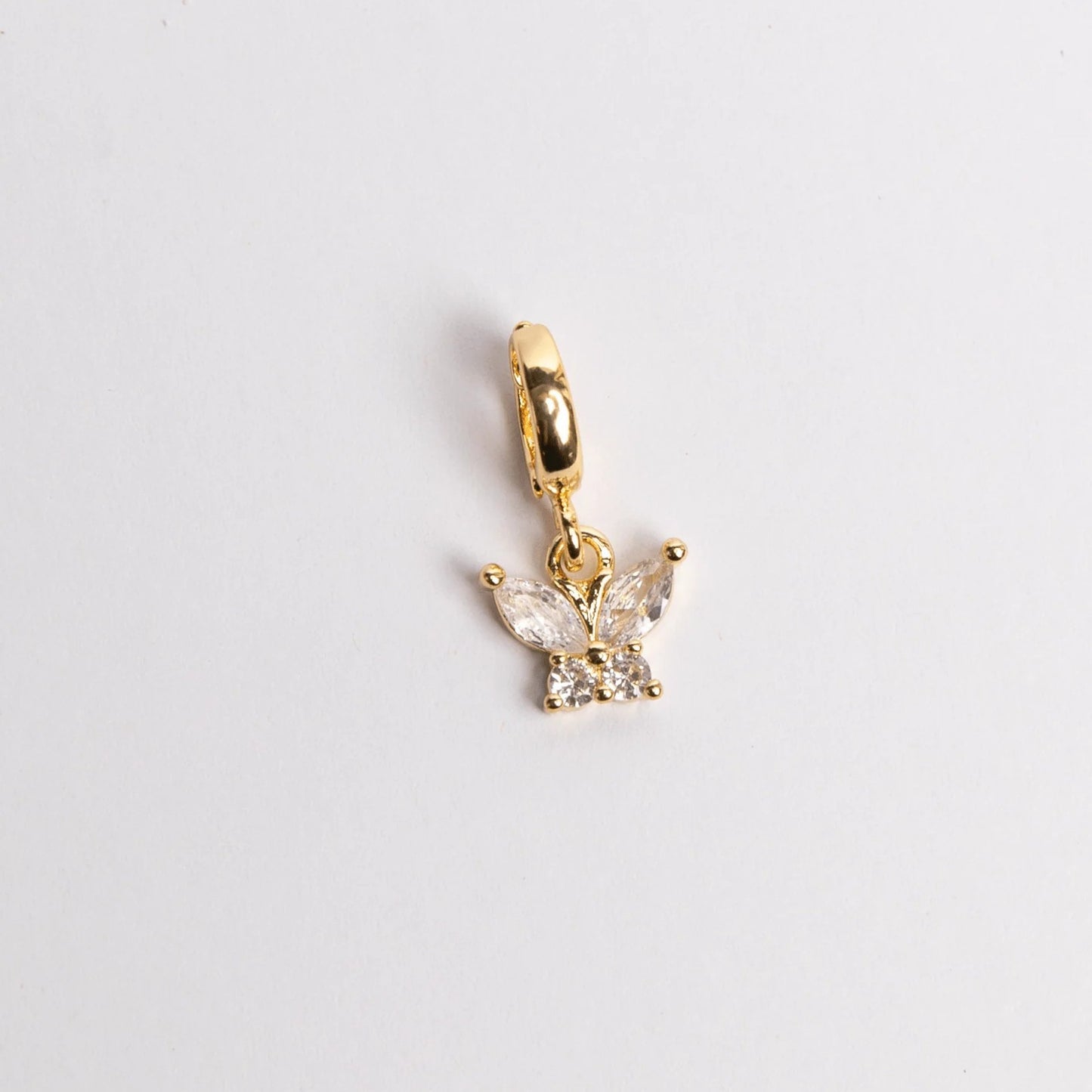Minimalist Stainless Steel Plated Heart Moon Star Cross Geometric Pendant with Rhinestone