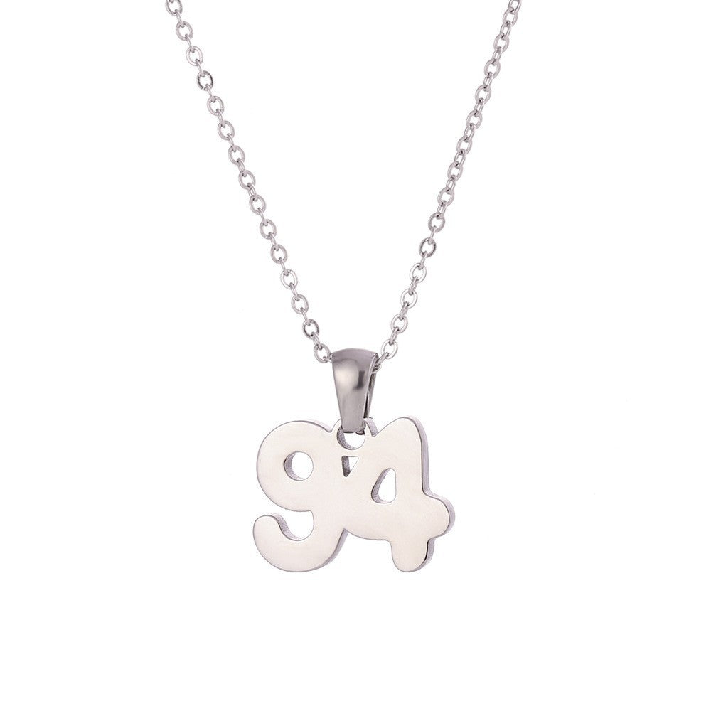 Collana Pendente Geometrica Minimalista da Donna in Acciaio Inox con Placcatura in Oro 18K e Finitura Smaltata