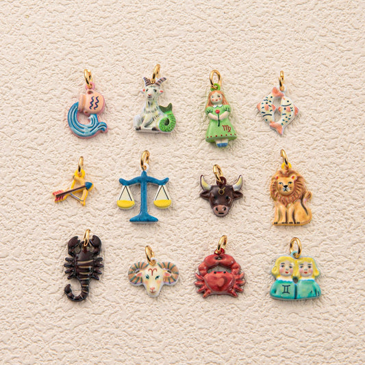 Minimalist Sweet Colorful Cubic Zirconia Animal Stainless Steel Pendant 18K Gold Plated