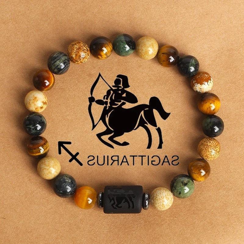 Casual Geometric Natural Stone Beaded Bracelet Crystal Handmade Unisex Jewelry