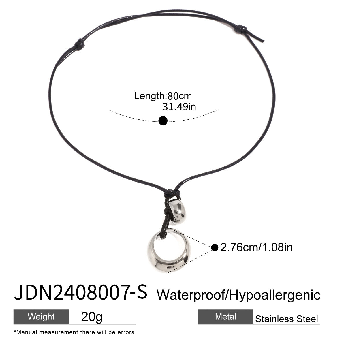 Collana geometrica in acciaio inossidabile con pendente in acciaio al titanio, finitura galvanizzata, gioielli da donna alla moda stile ufficio