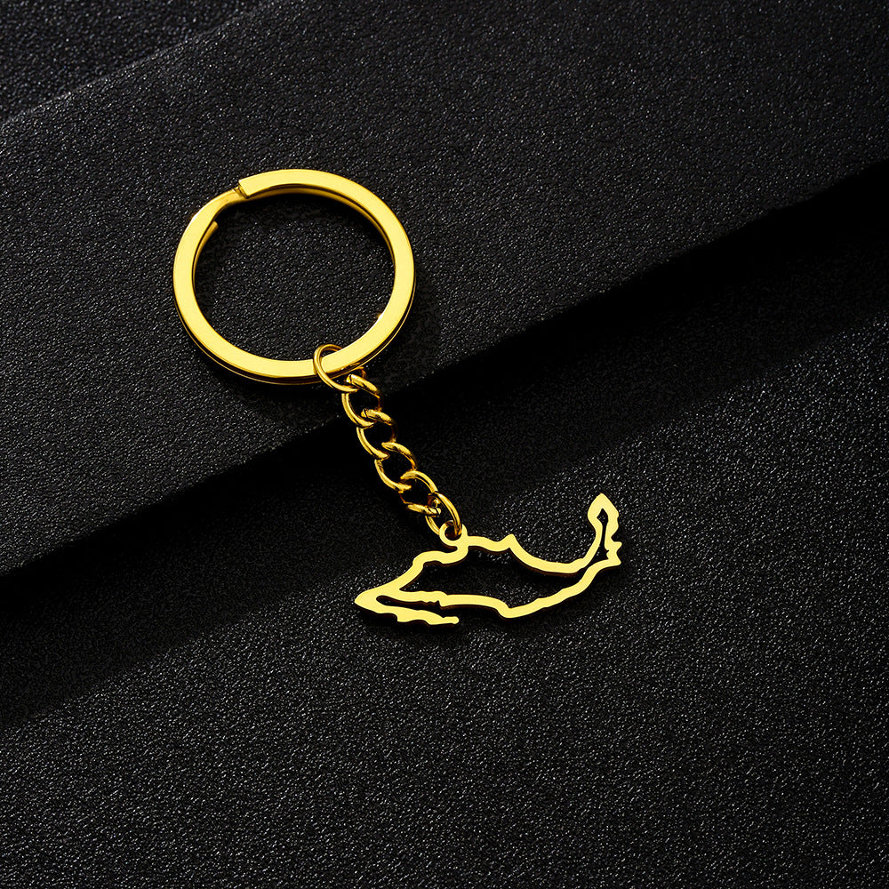 Llavero Vintage Mexicano de Esmalte, Colgante, Accesorio de Acero de Titanio para Hombres y Mujeres