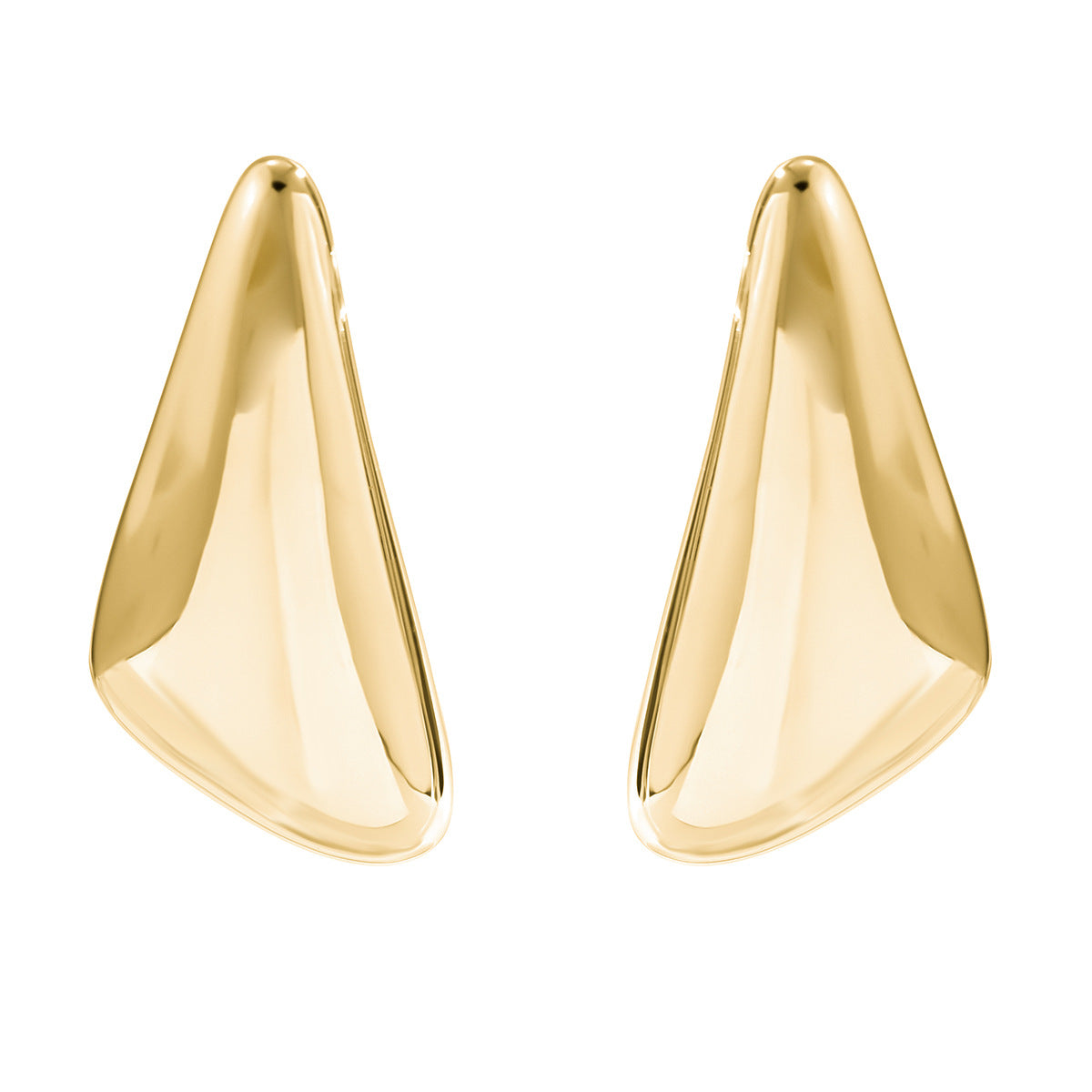 Collana girocollo pendente a goccia triangolare minimalista da donna con catena in lega galvanizzata e design geometrico