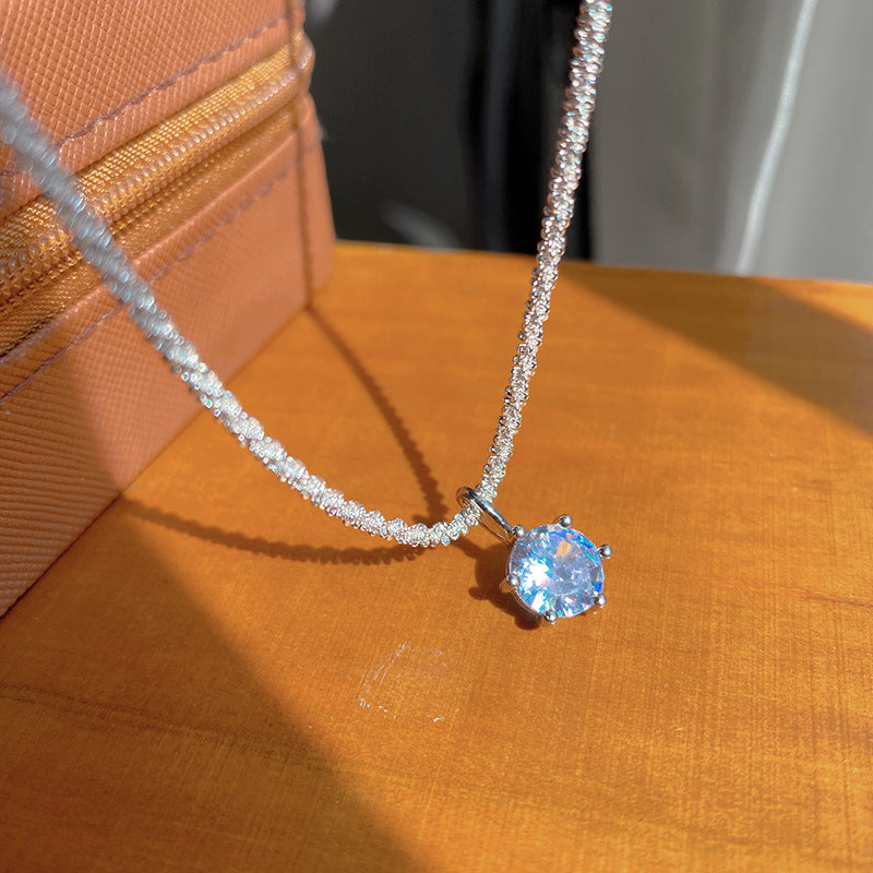 Sweet Sporty Animal Cubic Zirconia Pearl Pendant Titanium Steel Necklace for Unisex